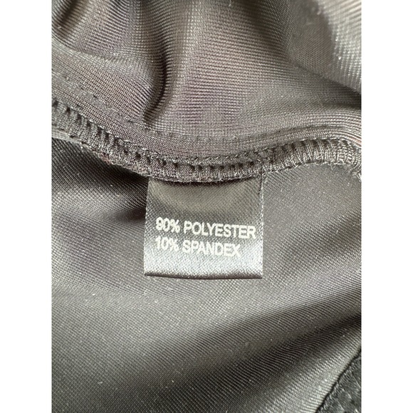 Vintage Betsey Johnson Black Velvet Embroidered Floral Detail Dress Sz 8 Stretch - Picture 9 of 12